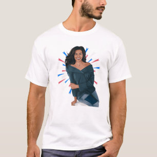 Camiseta Mes de historia negra Michelle Obama Día del Pres