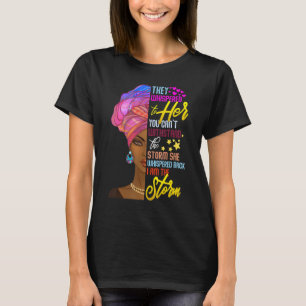 Camiseta Mes de historia negra mujer africana Chica afro so