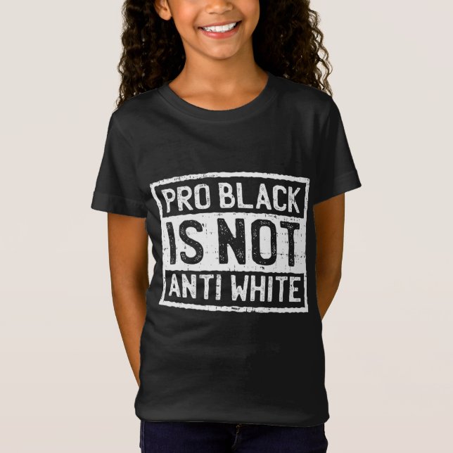 Camiseta Mes de historia negra Pro no es protesta anti-blan (Anverso)