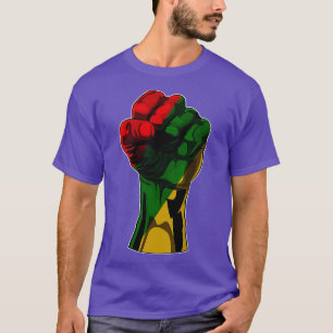 Camiseta Mes de historia negra Regalo de puño mujeres hombr
