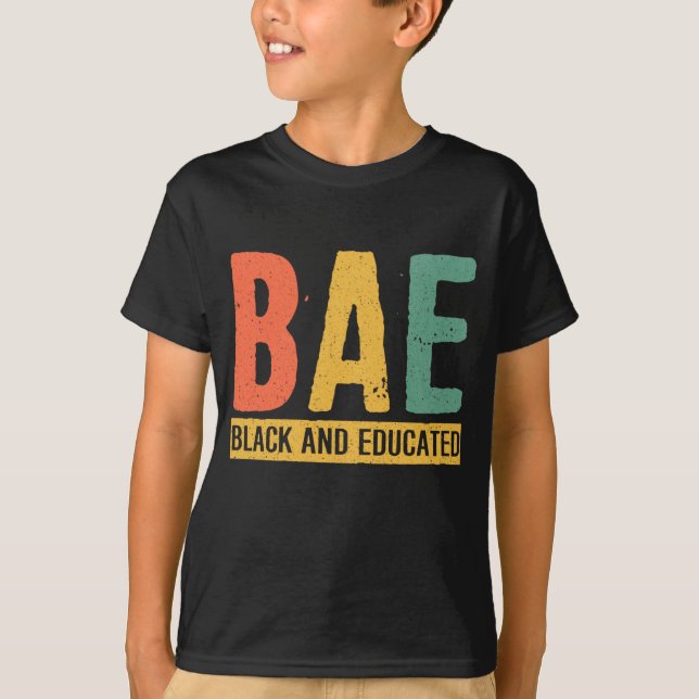 Camiseta Mes de historia negra Regalos Black Pride BAE Blac (Anverso)