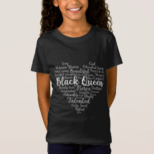 Camiseta Mes de historia negra Reina negra afroamericana H