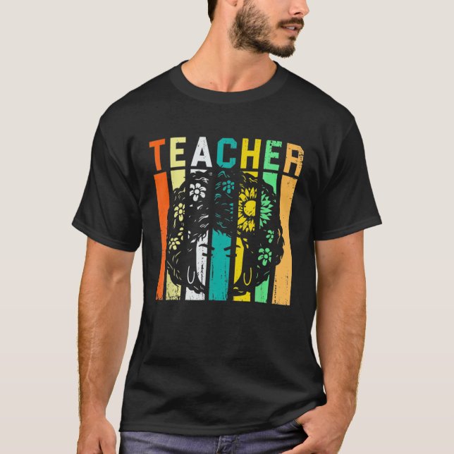 Camiseta Mes de historia negra retro afro - Enseñanza de mu (Anverso)