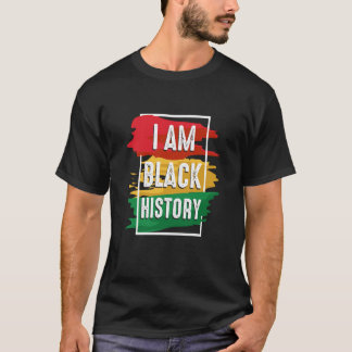 Camiseta Mes de historia negra soy historia negra