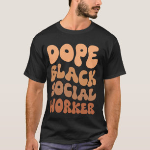 Camiseta Mes de historia negra trabajador social negro