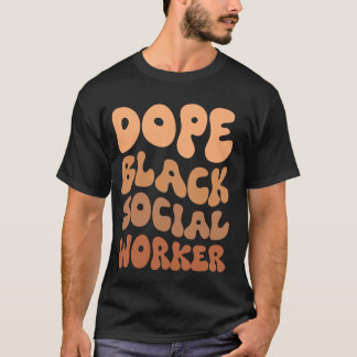Camiseta Mes de historia negra trabajador social negro