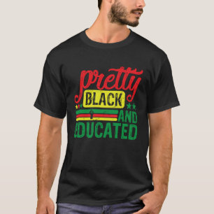Camiseta Mes de historia negra y educada BLM en bonito
