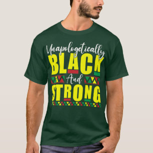 Camiseta Mes de Historia Sólida y Negra Sin Disculpas
