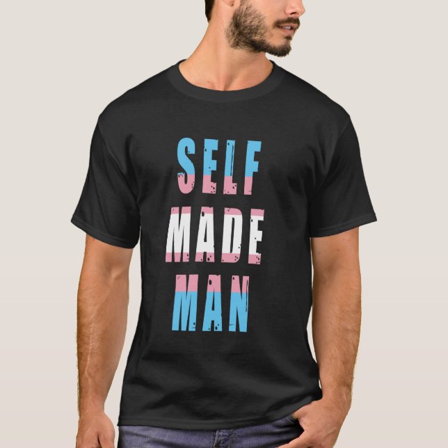 Camiseta Mes de historia transgénero FTM Autofabricado Man  (Anverso)