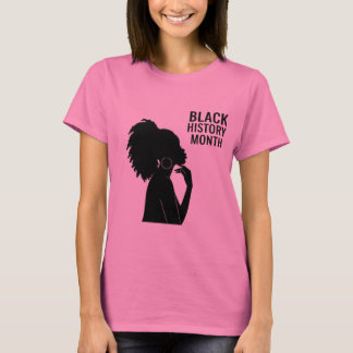 Camiseta mes de historial negro