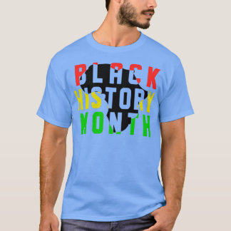 Camiseta mes de historial negro