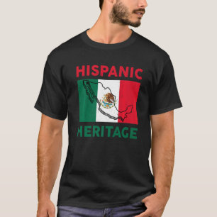 Camiseta Mes de la Bandera Mexicana Patrimonio Hispano