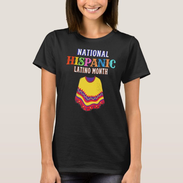 Camiseta Mes de la ceremonia hispana Prideful Latin Spanish (Anverso)