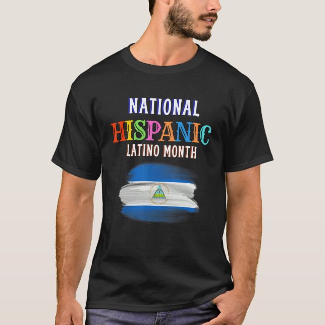 Camiseta Mes de la ceremonia hispana Prideful Latin Spanish (Anverso)