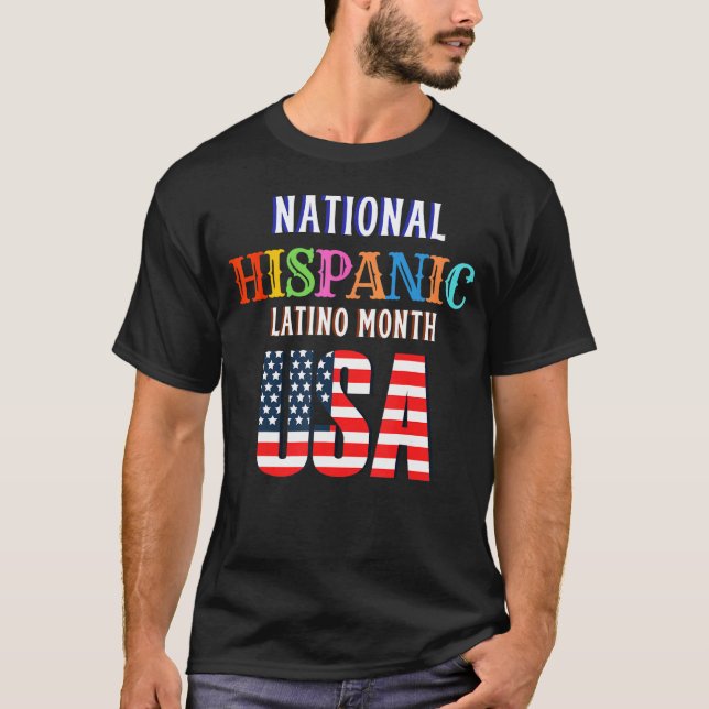 Camiseta Mes de la ceremonia hispana Prideful Latin Spanish (Anverso)