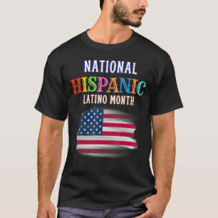 Camiseta Mes de la ceremonia hispana Prideful Latin Spanish