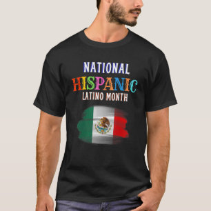 Camiseta Mes de la ceremonia hispana Prideful Latin Spanish