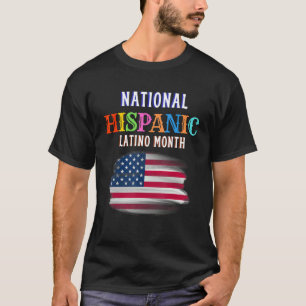 Camiseta Mes de la ceremonia hispana Prideful Latin Spanish
