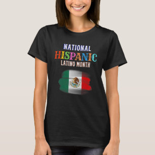 Camiseta Mes de la ceremonia hispana Prideful Latin Spanish