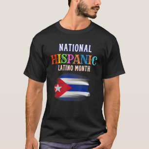Camiseta Mes de la ceremonia hispana Prideful Latin Spanish