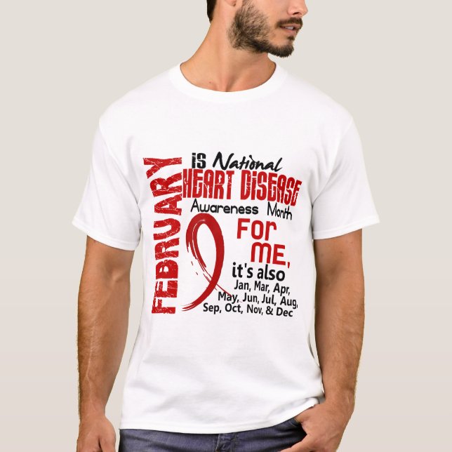 Camiseta Mes de la conciencia de la enfermedad cardíaca (Anverso)