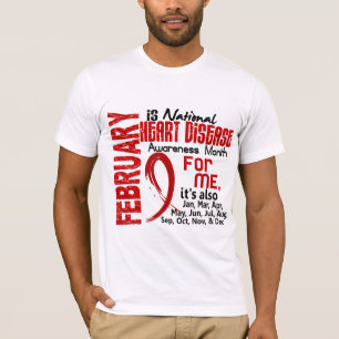 Camiseta Mes de la conciencia de la enfermedad cardíaca