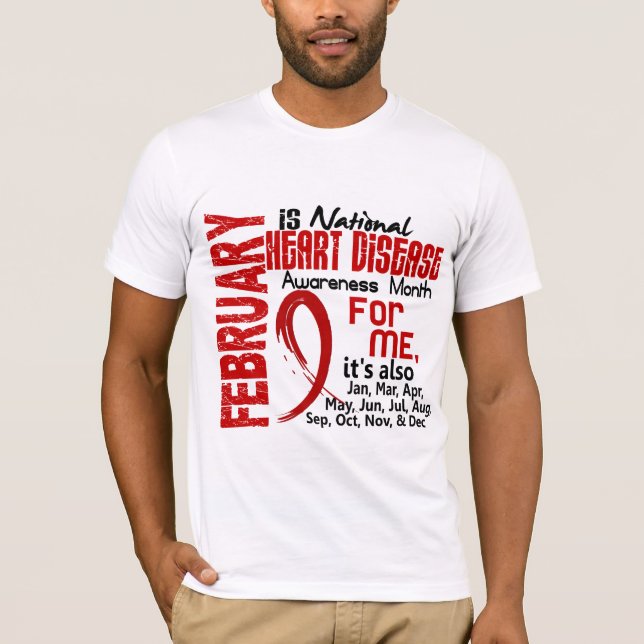 Camiseta Mes de la conciencia de la enfermedad cardíaca (Anverso)