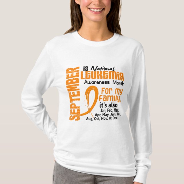 Camiseta Mes de la conciencia de la leucemia (Anverso)