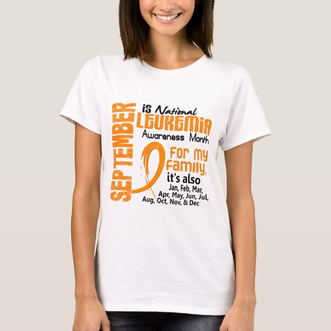 Camiseta Mes de la conciencia de la leucemia (Anverso)