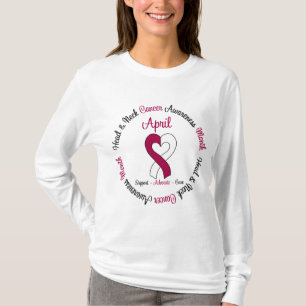 Camiseta Mes de la conciencia del cáncer de cabeza y cuell