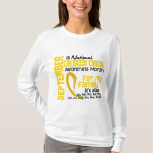 Camiseta Mes de la conciencia del cáncer de la niñez para