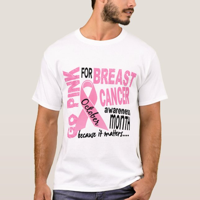 Camiseta Mes de la conciencia del cáncer de pecho (Anverso)