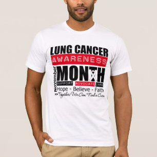 Camiseta Mes de la conciencia del cáncer de pulmón de