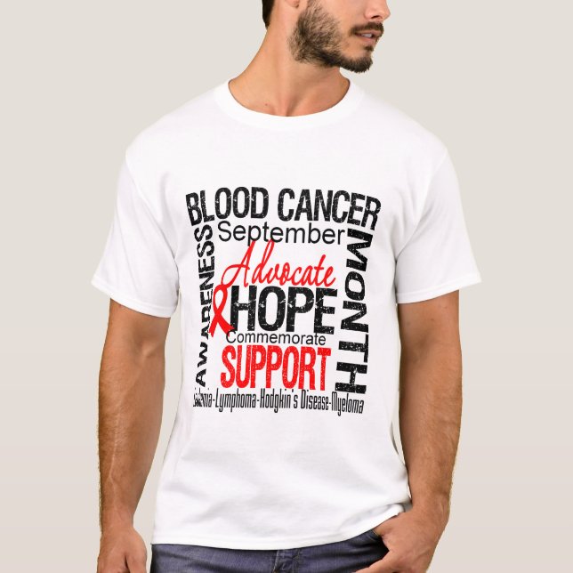 Camiseta Mes de la conciencia del cáncer de sangre (Anverso)