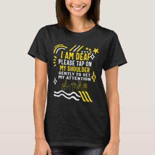 Camiseta Mes de la conciencia Estoy sorda, mi hombro, gay