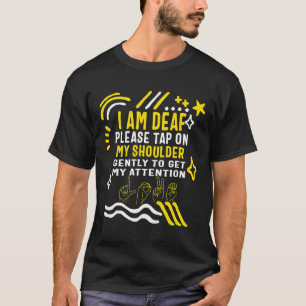 Camiseta Mes de la conciencia Estoy sorda, mi hombro, gay