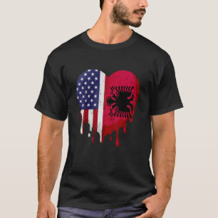 Camiseta Mes de la herencia albanesa estadounidense: Bander