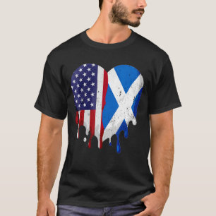Camiseta Mes de la herencia escocesa estadounidense Bandera