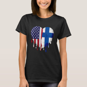 Camiseta Mes de la herencia finlandesa norteamericana Bande