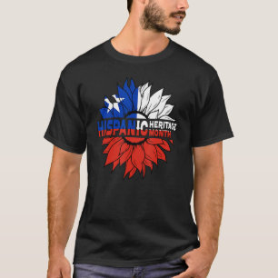 Camiseta Mes de la Herencia Hispana Bandera de Chile Orgull