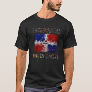 Camiseta Mes de la Herencia Hispana Bandera Dominicana Domi