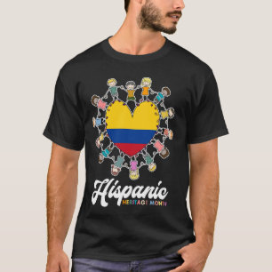 Camiseta Mes de la Herencia Hispana Colombia Países Latinos