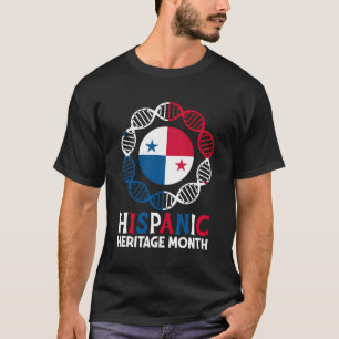 Camiseta Mes de la Herencia Hispana Dna Panamá Herit Patrió