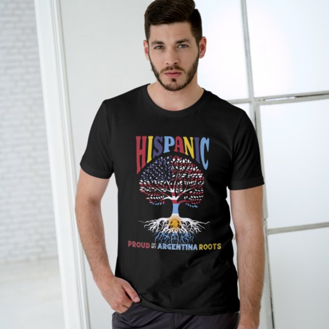 Camiseta Mes de la herencia hispana Orgullosas raíces argen (Subido por el creador)