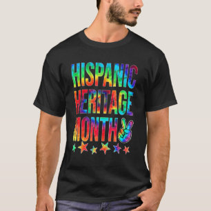 Camiseta Mes de la Herencia Hispana Orgulloso Tie Dye Latin