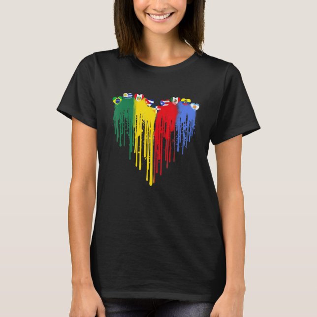 Camiseta Mes de la Herencia Hispana Orgullosos Latinos Homb (Anverso)