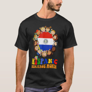 Camiseta Mes de la Herencia Hispana Paraguay Niños Chicas
