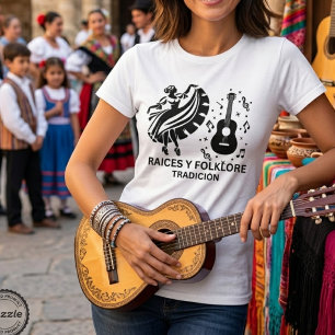 Camiseta Mes de la Herencia Hispana Raíces y Folklór