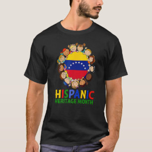 Camiseta Mes de la Herencia Hispana Venezuela Niños Chicas