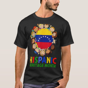 Camiseta Mes de la Herencia Hispana Venezuela Niños Chicas